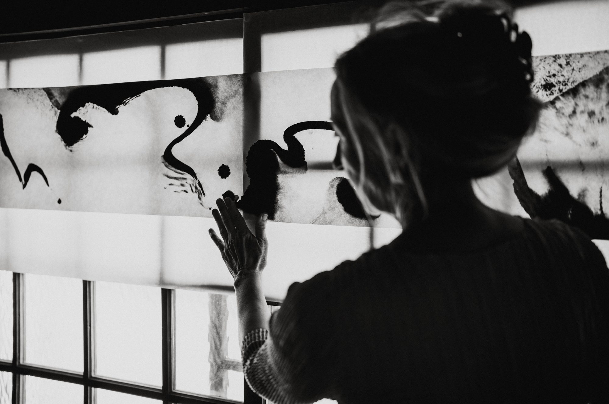 Birgit Wick and her Sumi-Ink